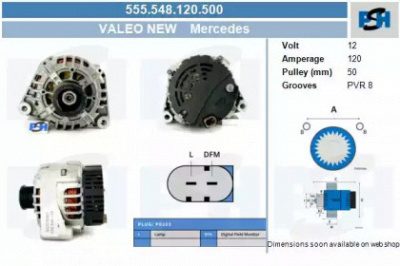 CV PSH 555548120500 -  Генератор